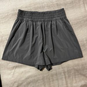 Vuori Women's Athletic Shorts in Charcoal Gray